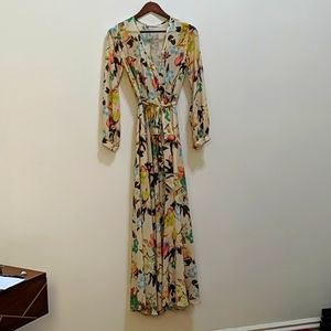 Morning Lavender floral maxi dress Size S
